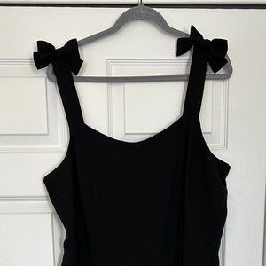 Loft Outlet, Bow Jumpsuit, Size 16, Black